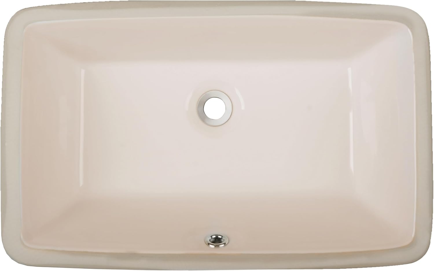 MERCURY 21 in. Rectangular Undermount Bathroom Sink in Biscuit (Sink Only)