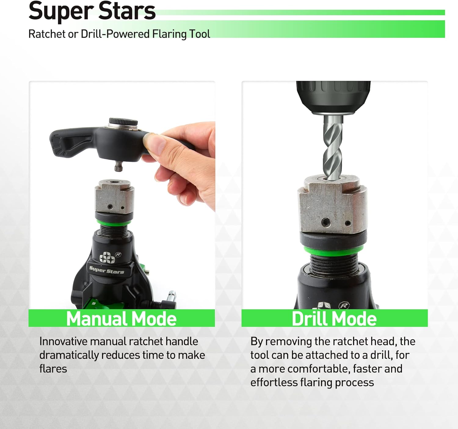 Super Stars Cordless Drill Type Flaring Tool Kit 1/4