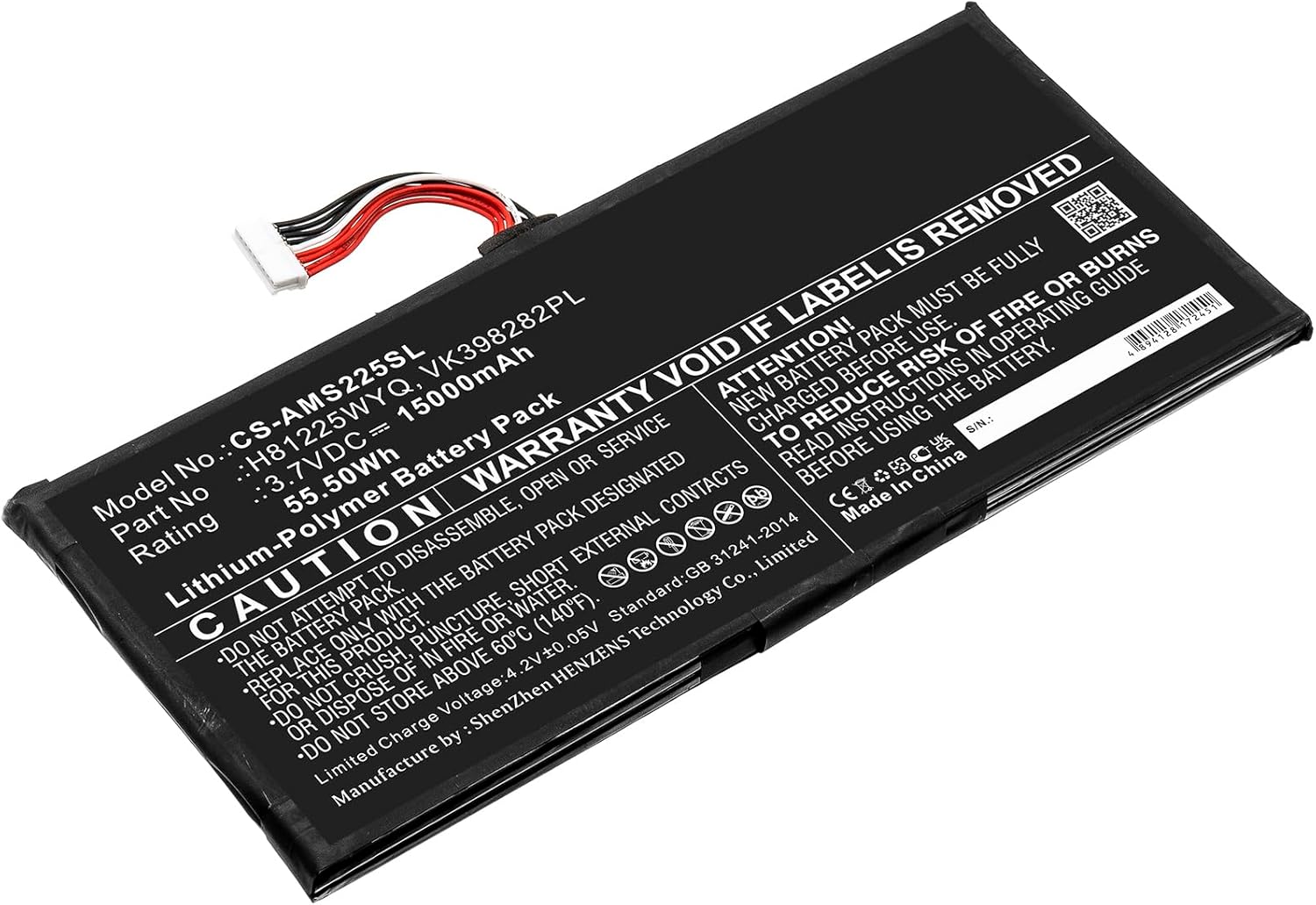 Diagnostic Scanner Battery for Autel MaxiSys Elite, 15000mAh Li-Polymer, H81225WYQ VK398282PL