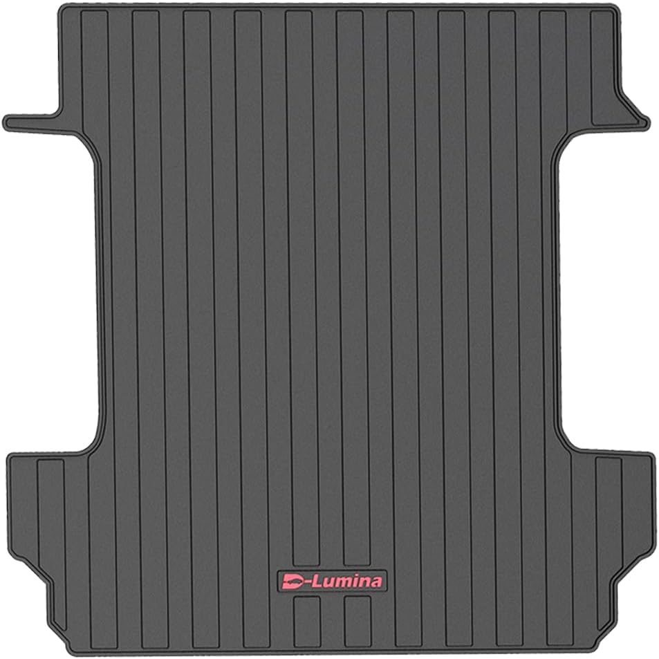 D-Lumina Bed Mat - Compatible with 2005-2023 Toyota Tacoma Crew/Double Cab w/5 Feet Short Beds - 3D TPV Heavy Duty Rear Truck Bed Liner, Waterproof All Weather Guard Protection Cargo Tray