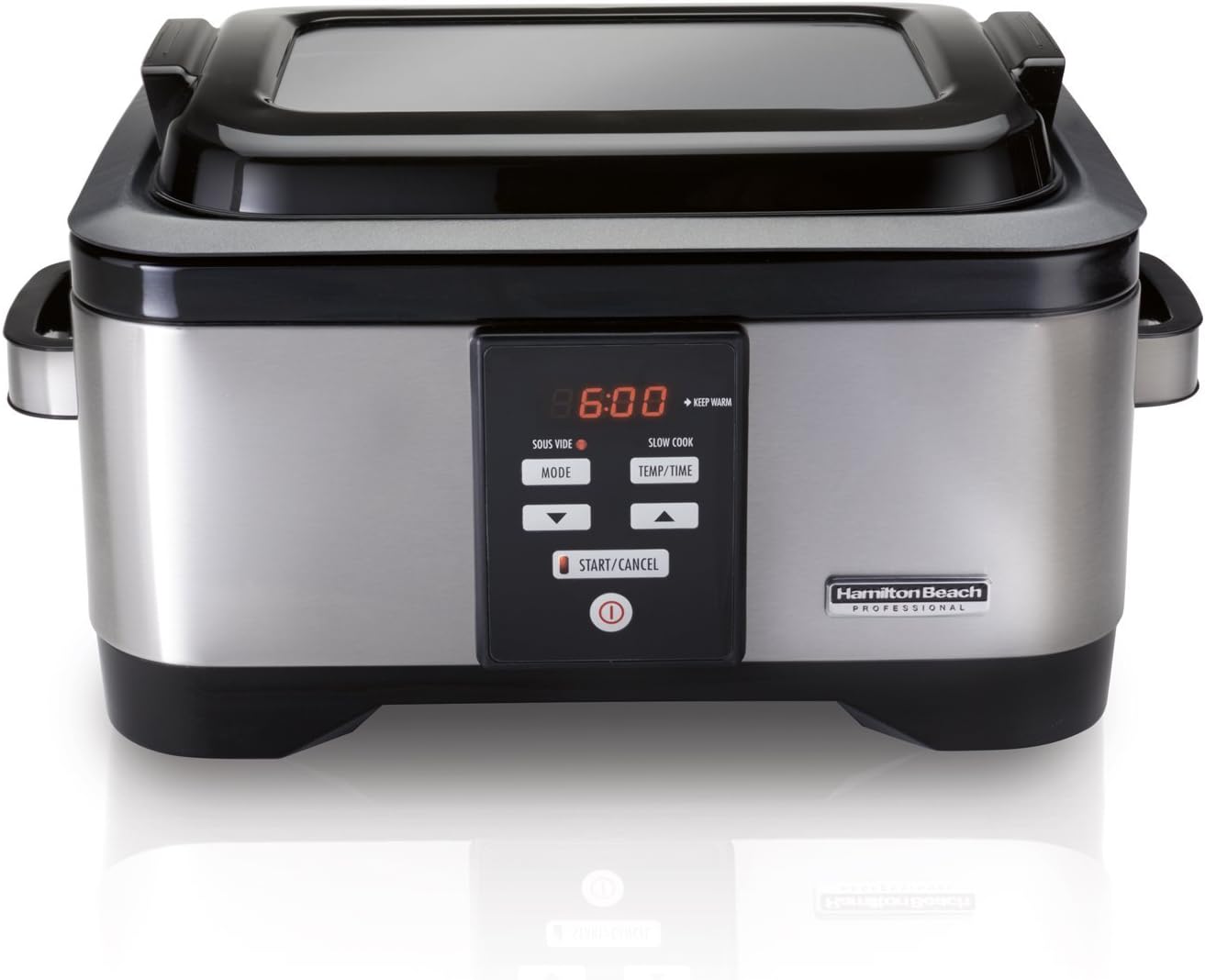 Hamilton Beach Professional Sous Vide Water Oven & Slow Cooker, 6 Quart Programmable, Stainless Steel (33970)
