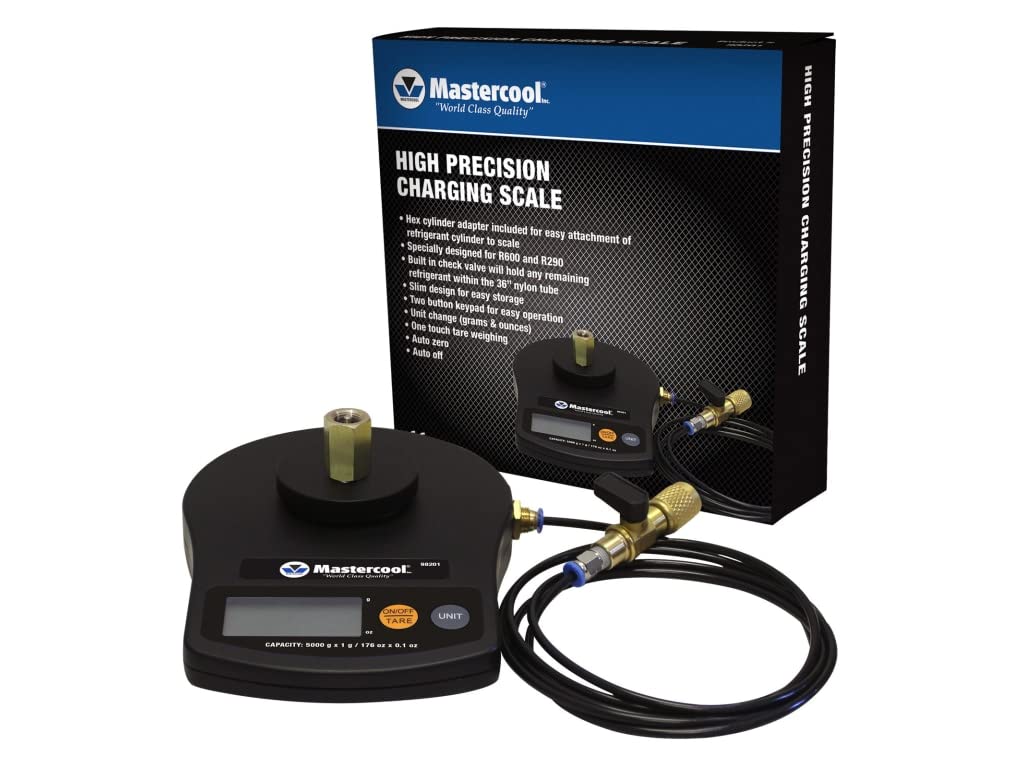 Mastercool 98201 High Precision Refrigerant Charging Scale Designed for R600 and R290