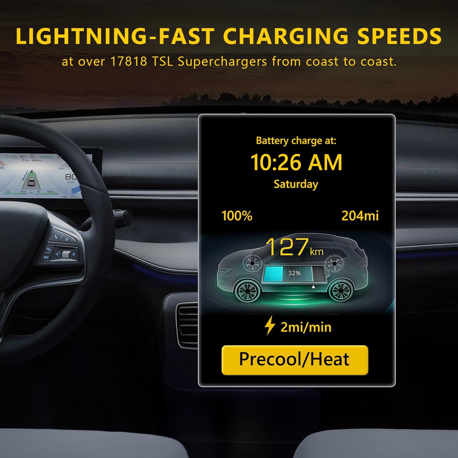 NACS to CCS1 Tesla Charger Adapter, Upgraded Max 500A 1000V nacs DC Adapter Fast Charge for EV Charging Tesla Supercharger Stations EV Charger Adapter Compatible with Ford GM Rivian Polestar EV