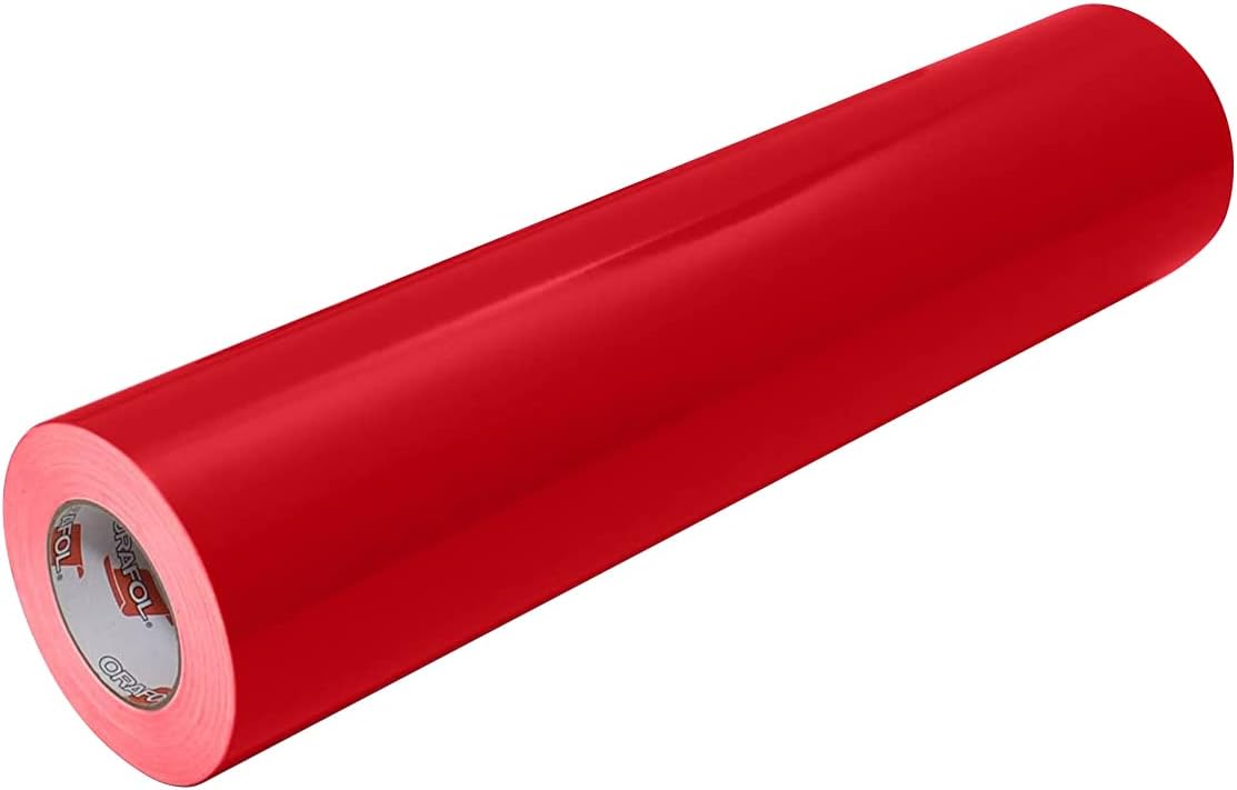 Oracal 651 Glossy Vinyl Roll 12 Inches by 150 Feet - Red