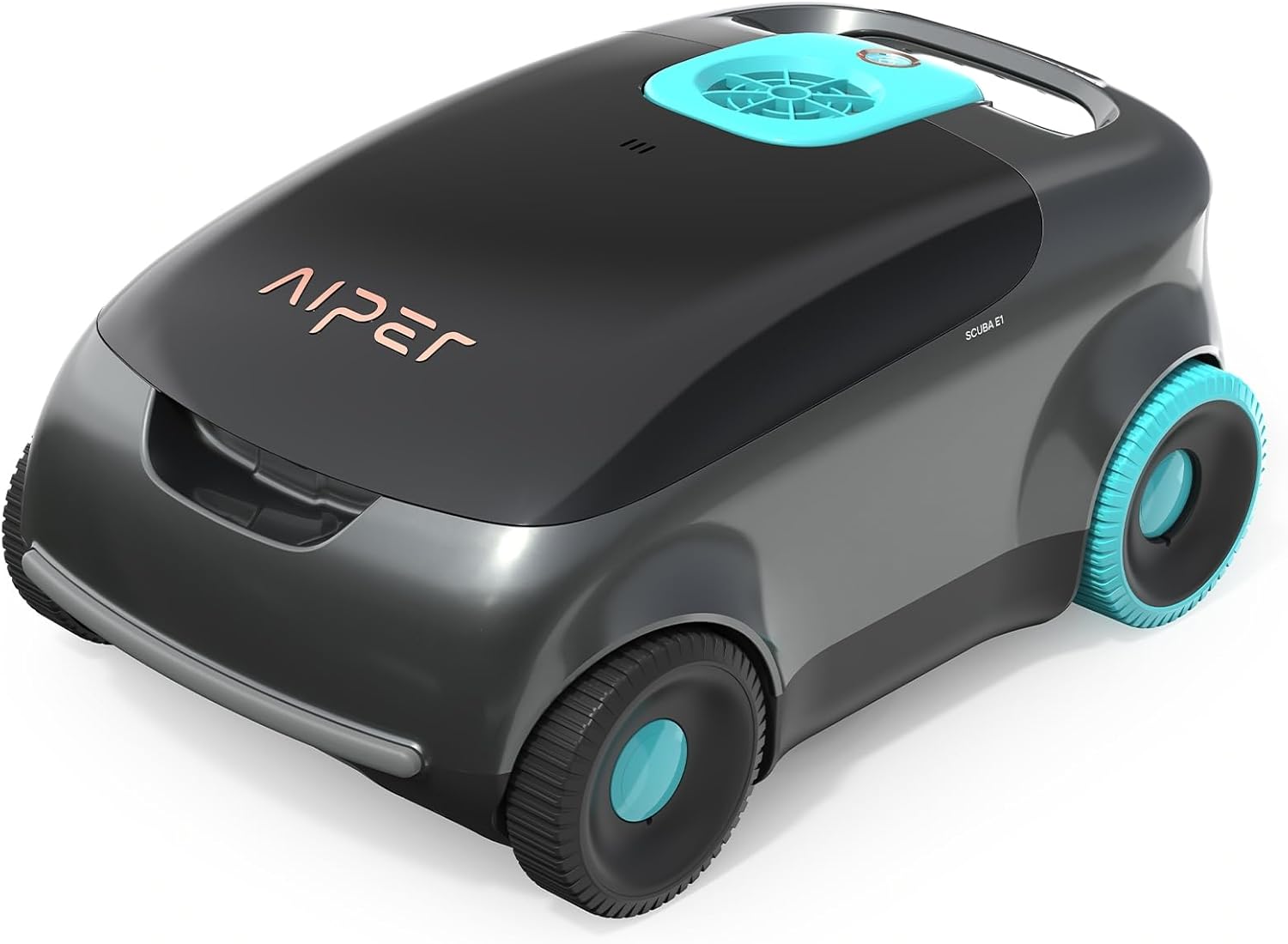 AIPER Scuba E1 Cordless Robotic Pool Cleaner, Pool Vacuum with Advanced Filtration, Tri-Motor, ldeal for Above-Ground Pools up to 1,100 Sq.ft (Renewed)