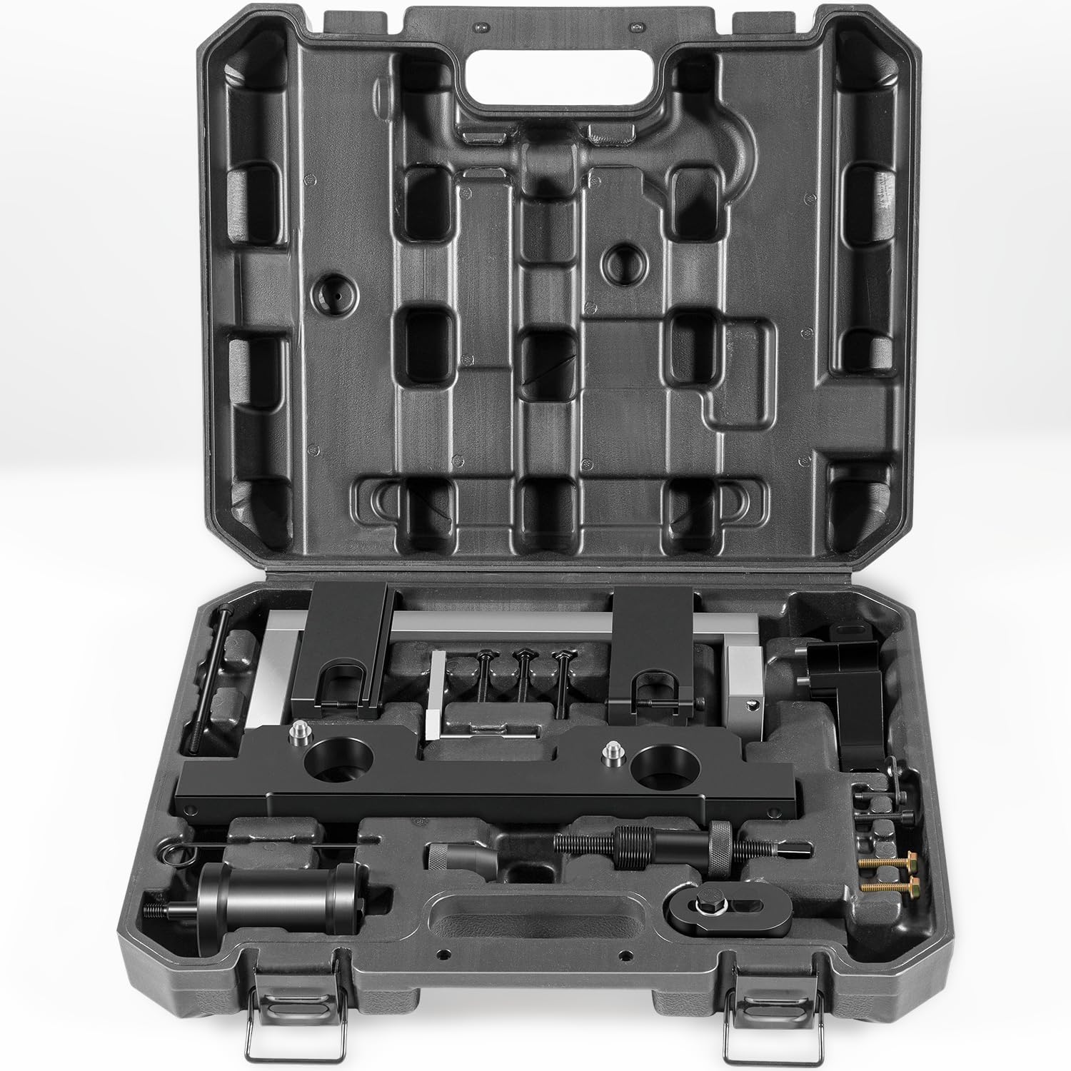 LAIKOU 16PCS Camshaft Alignment Timing Tool Kit Compatible with BMW N20 N26 Engines, with Flywheel Holder, Balance Shaft, Fuel Injector Removal Remover, Oil Seal Repair Tool Set