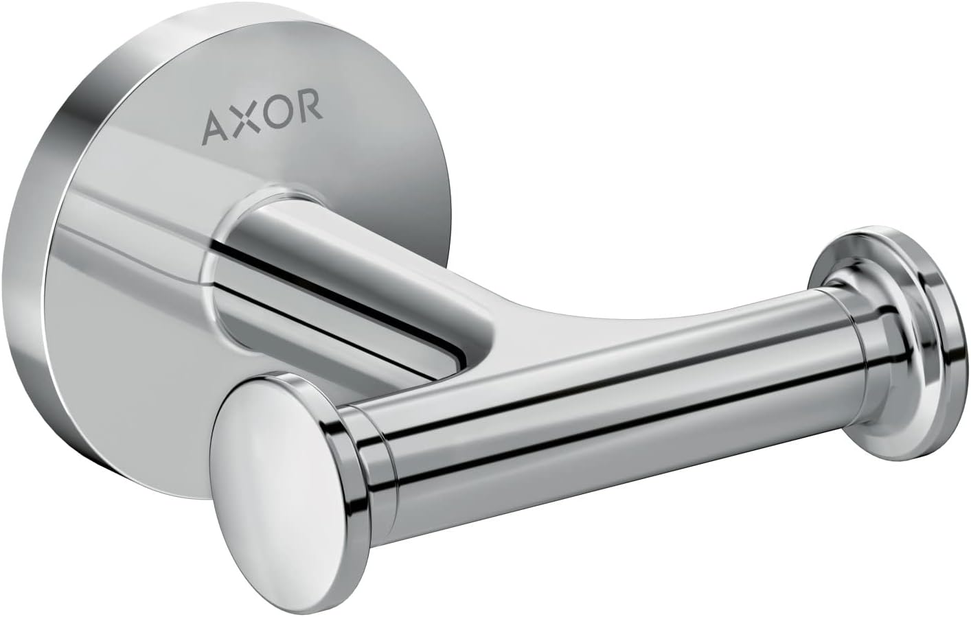 AXOR Universal Circular 3-inch Modern Double Hook in Matte Black, 42812670