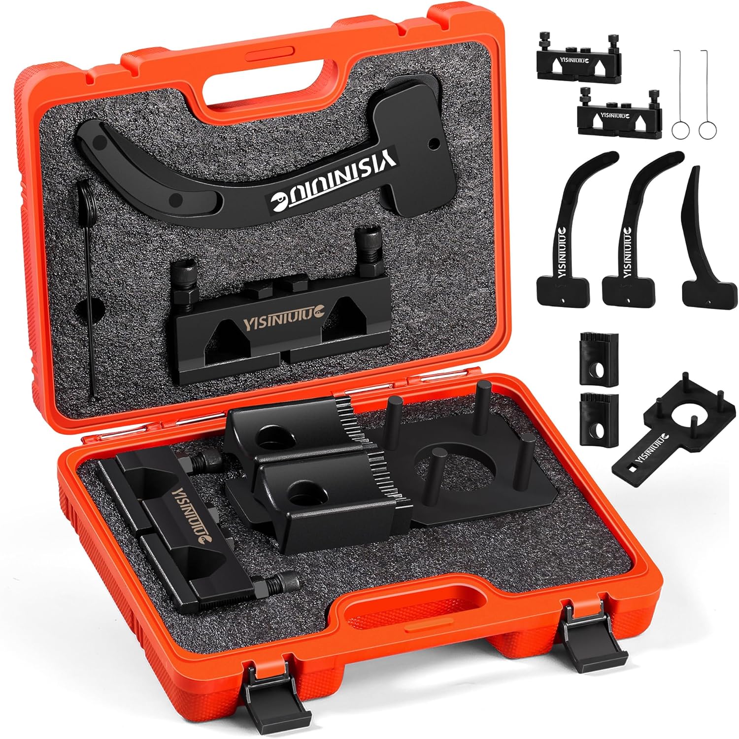 Camshaft Holding Tool Crankshaft Pulley Wrench Compatible with VW Jeep Chrysler Dodge 3.6L Pentastar Engine Replace 10200A 10202 10369 10198A 2025200090 Camshaft Phaser Timing Chain Tool Complete Set