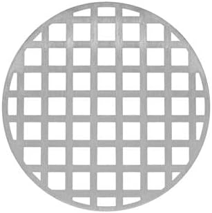 Infinity Drains RQS 5 SS - 5” Decorative Top Plate - Squares Pattern for RQ 5, RQD 5, RQDB 5 in satin stainless