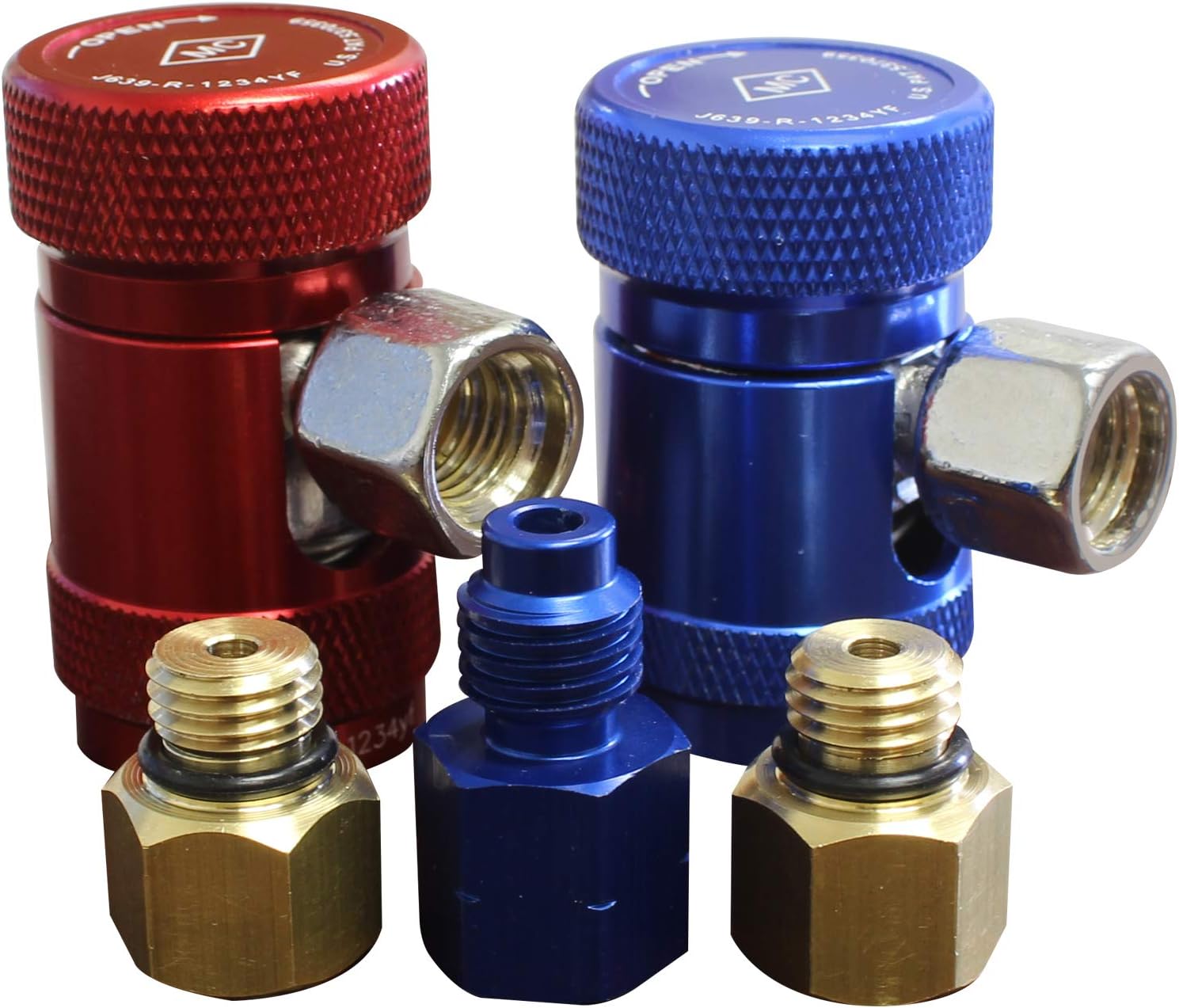 MASTERCOOL 83736-K Deluxe R134a/R1234yf Conversion Kit, Blue, Red