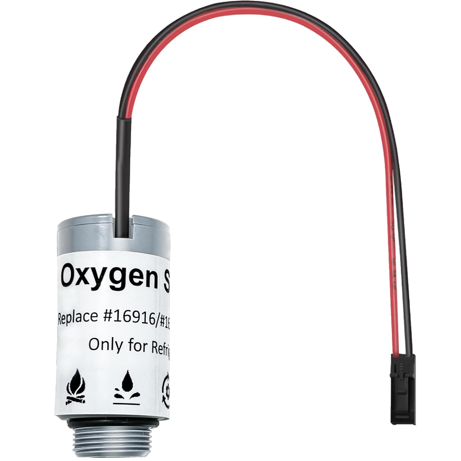 16916 Oxygen Sensor Compatible with Robinair R-1234yf, 16990, 16995, AC1234-4, AC1234-4-230, AC1234-6, AC1234-9, AC1234-4SL, Replacement for 16916 O2 Sensor