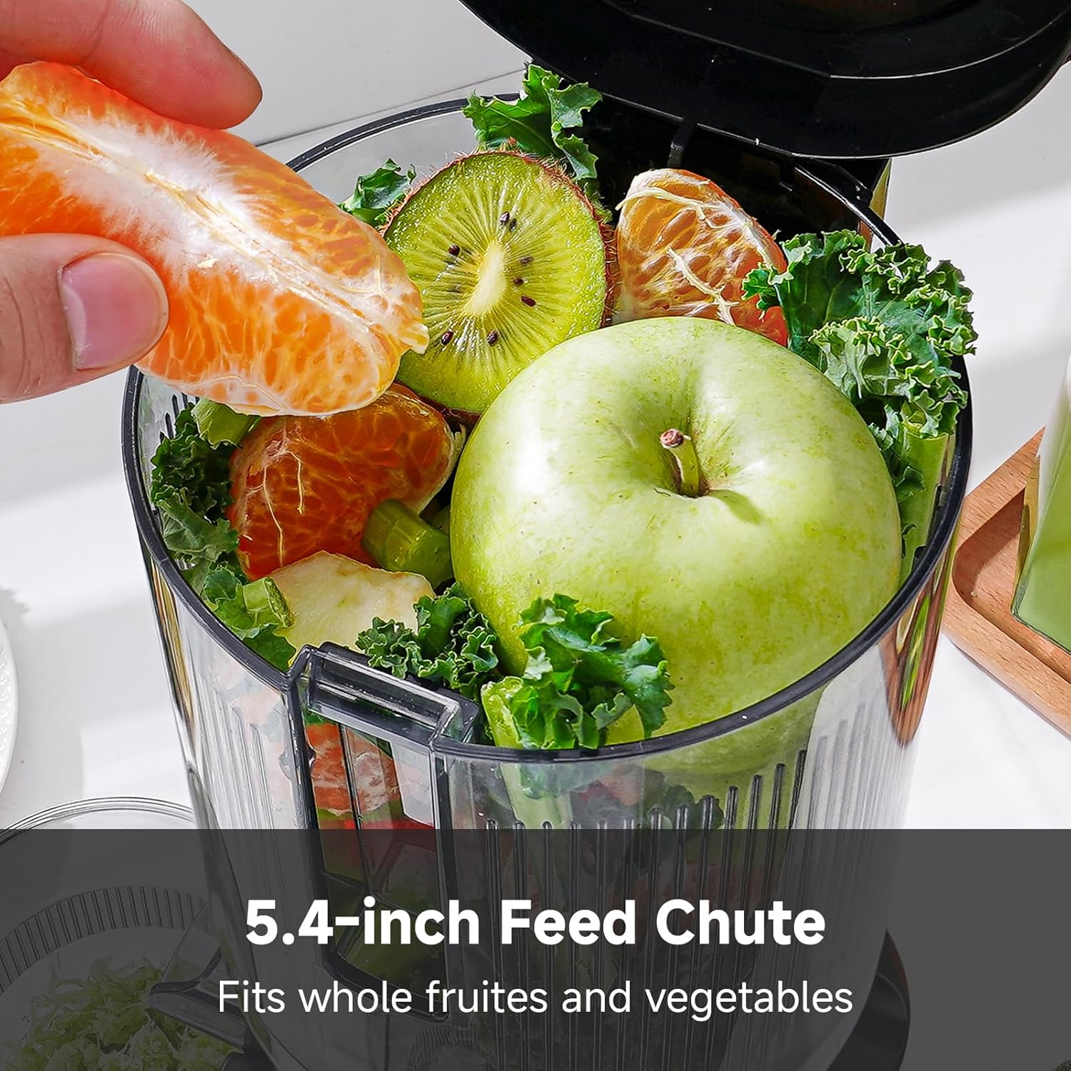 AMZCHEF Cold Press Juicer, Juicers Machines - 5.4