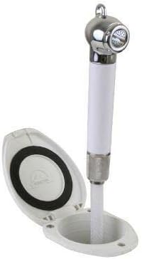 Scandvik 12117P Recessed Transom Shower with Push Button Handle