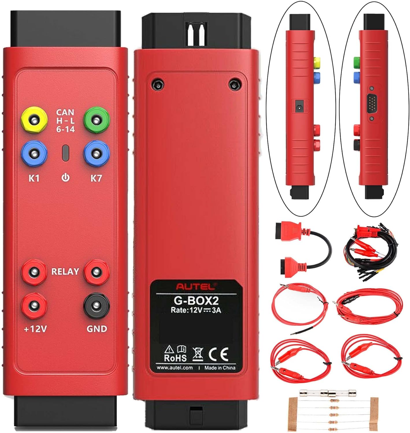 Autel G-BOX2 Kê~y Programming Adapter for Mercedes-Benz and for BMW Vehicles All Kê~ys Lost DME/DDE ISN Reading and Writing Boot Mode Bench Method Works with Autel MaxiIM IM508 IM608