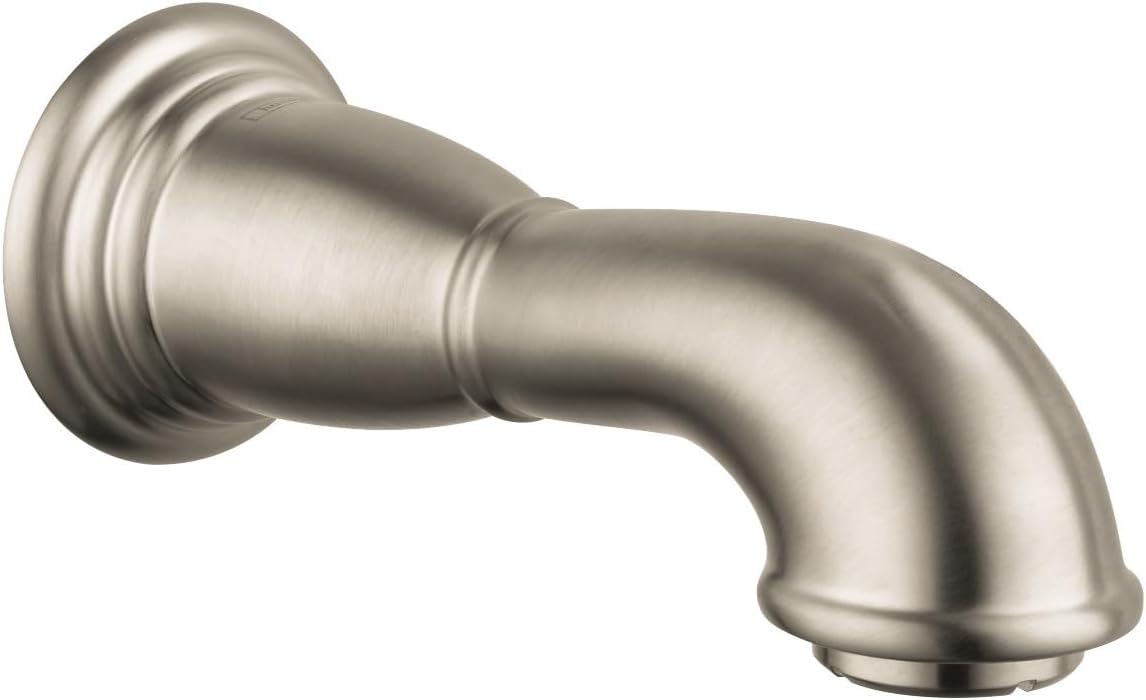 hansgrohe Tub Spout Premium 3-inch Classic Tub Spout in chrome, 06088000