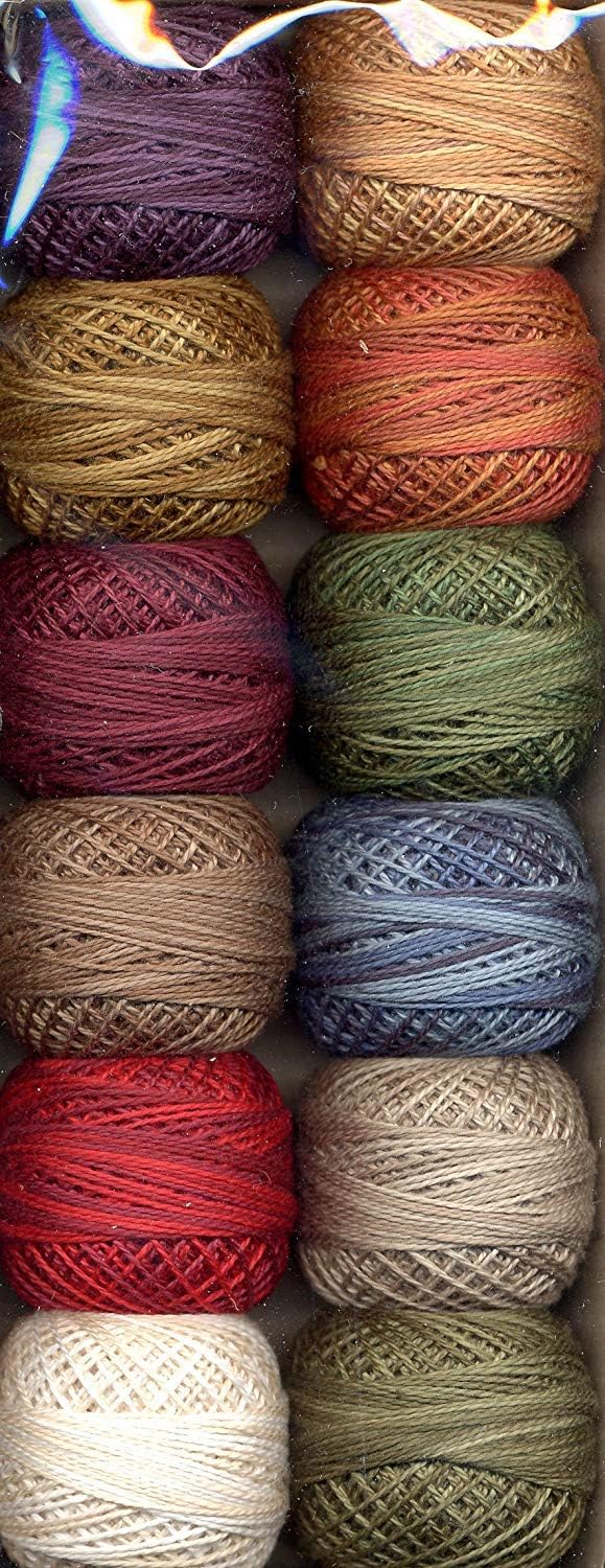 Valdani Size 12 Perle Cotton Embroidery Thread Artists Palette Collection (PC12-ArtistP)