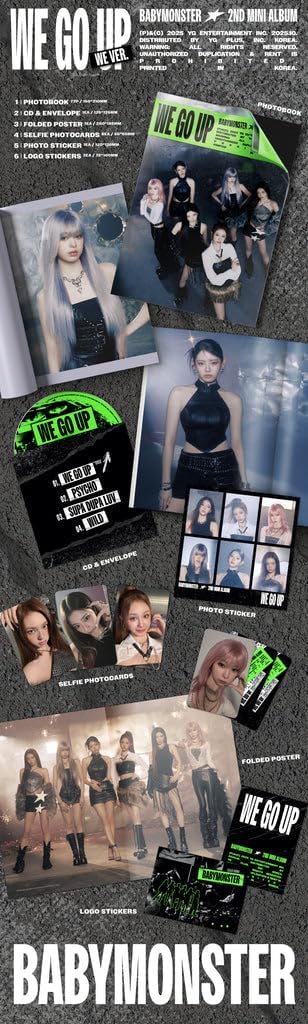 BABYMONSTER WE GO UP 2nd Mini Album (3 ver. SET)