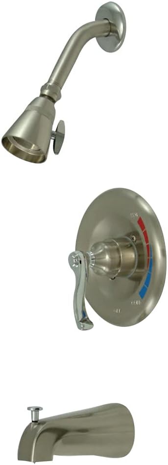 Kingston Brass KB8632FL Royale Tub and Shower Faucet, 7