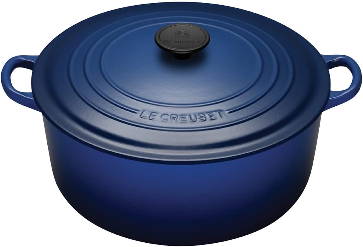 Le Creuset Enameled Cast-Iron 5-1/2-Quart Round French Oven, Flame