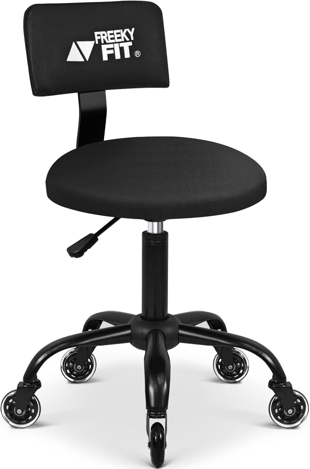 Rolling Shop Stool with Wheels, Mechanic Garage Stool Chair with Adjustable Height 15.55