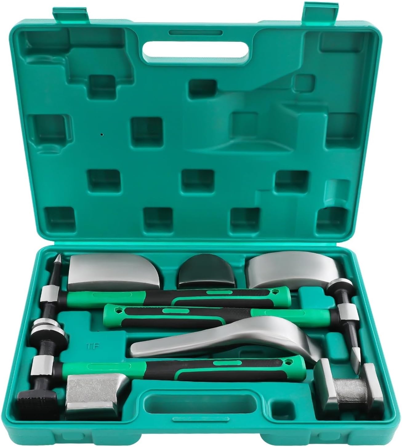 Body Hammer Set 9PCS Auto Body Repair Tool Kit, Sheet Metal Dent Repair Kit, Manual Dent Removal Tools Set