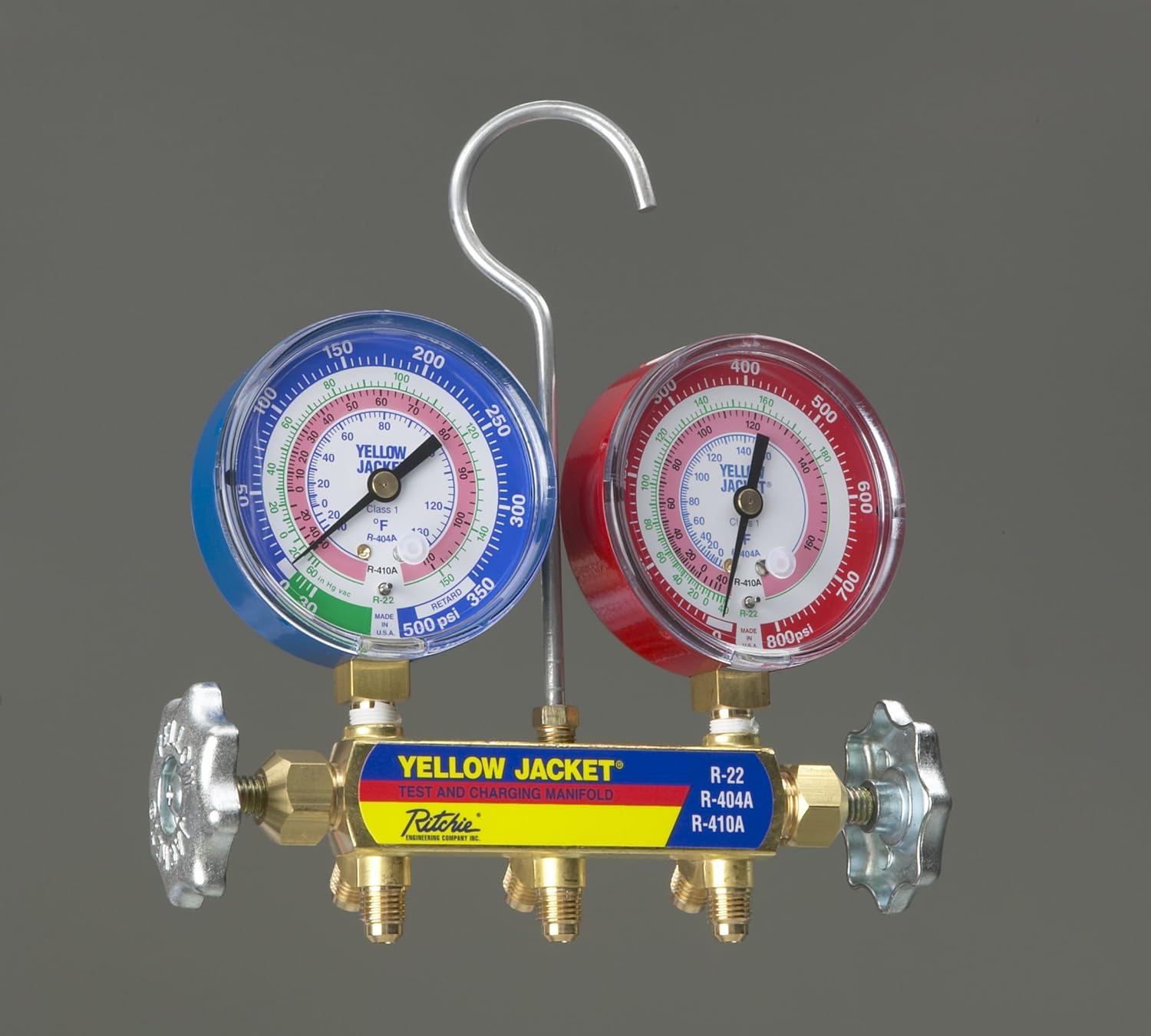 42001 Yellow Jacket manifold w/gauges less hoses R22/R40