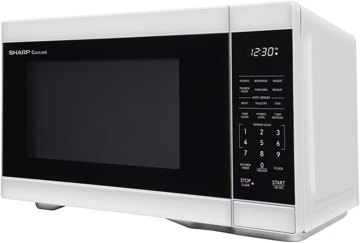 SHARP Countertop Microwave Oven with Removable 12.4