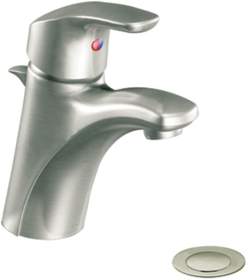Cleveland Faucets CA42711BN Baystone Single-Handle Bathroom Faucet with 50/50 Pop-Up Drain, Brushed Nickel