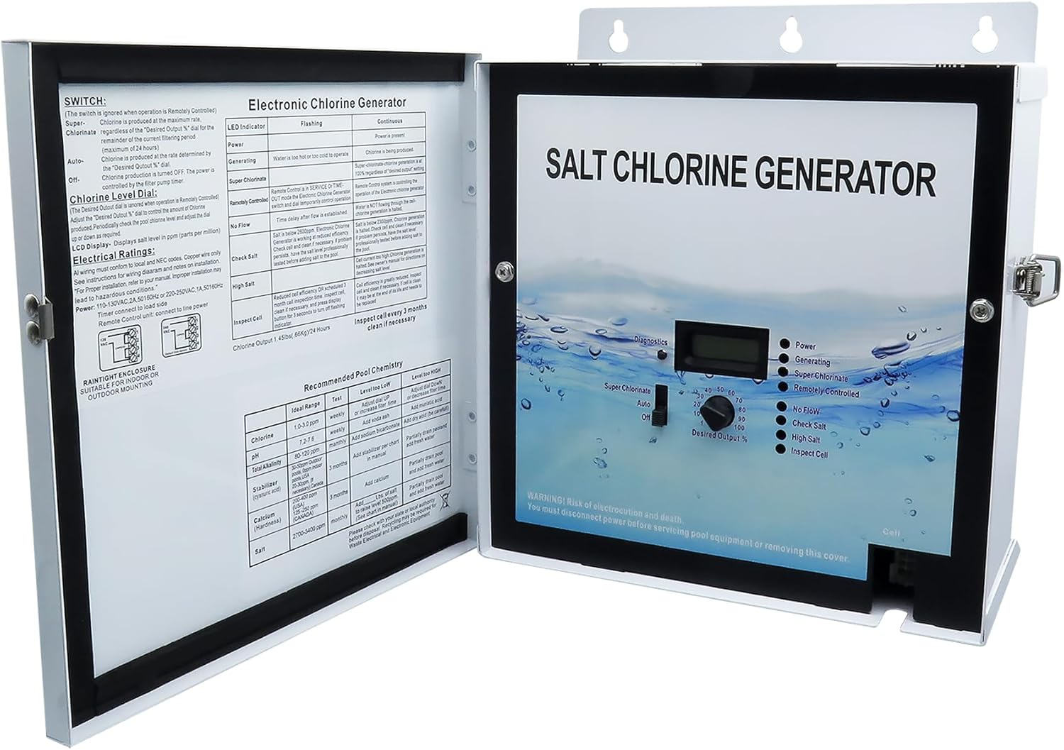 2025 Enhanced Version GLX-CTL-RITE Control Unit Replacement, Compatible with Hayward AQR Goldline Aqua Rite Electronic Salt Chlorine Generator, Compatible with T-Cell-3, -Cell-9 and T-CELL-15 Cell