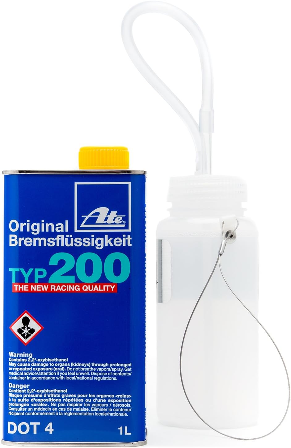 Motive Power Bleeder 0100 with Genesis Technologies Brake Bleeding Kit and ATE Type 200 Brake Fluid Bundle