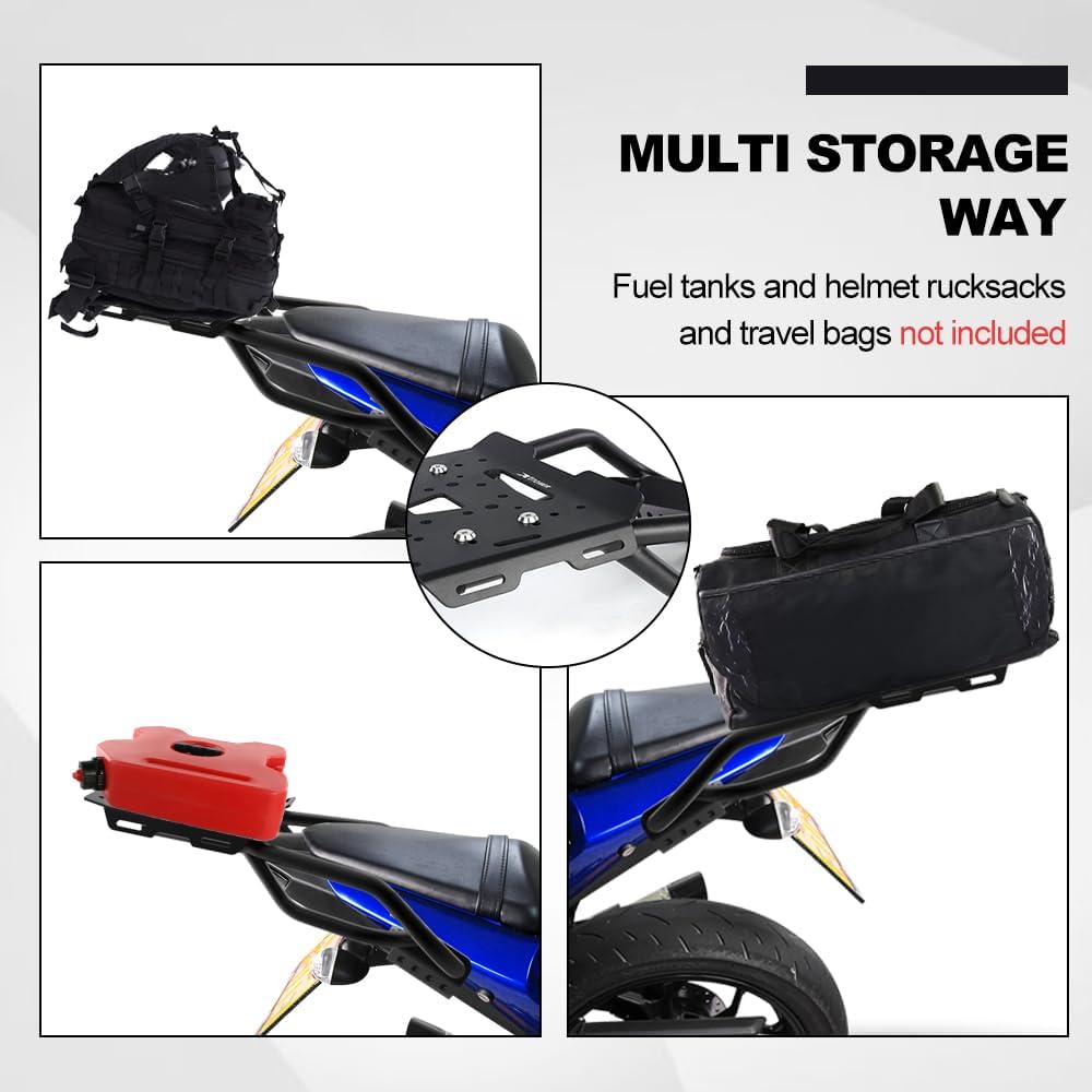 Xitomer Luggage Rack & Tail Tidy Fit For YZF-R25 2014-2024 YZF R3 MT-25 MT-03 2015-2025