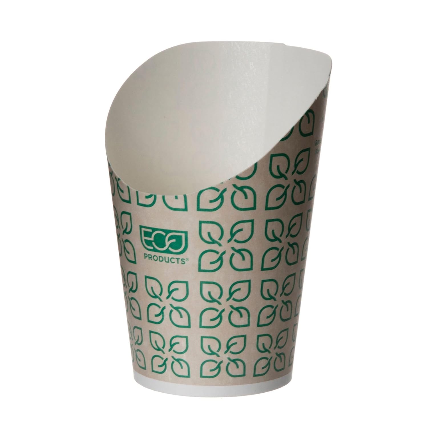 Eco-Products Renewable & Compostable French Fry Holders, Case of 1000, Large Scoop & Cup, Paper With Plant Based PLA Lining, Made with Renewable Resources, ASTM Compliant, BPI-Certified