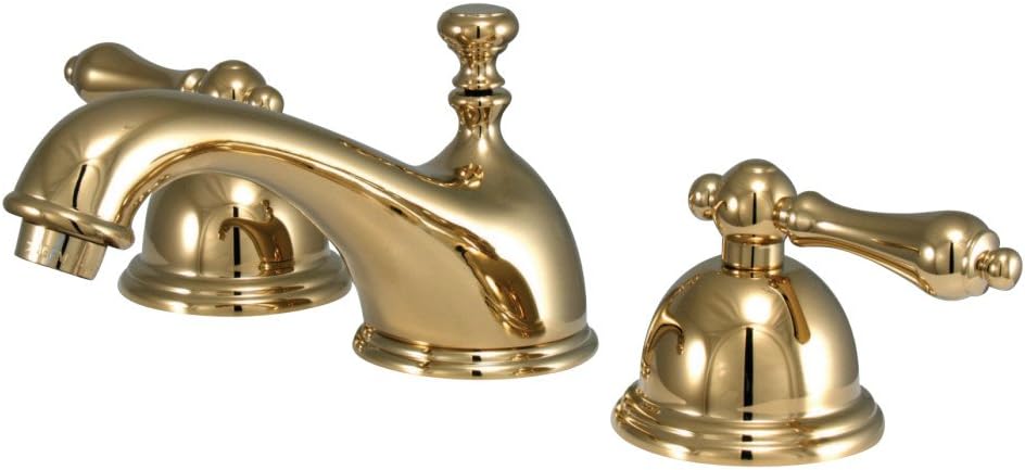 Kingston Brass KS3960AL 8 in. Widespread Bathroom Faucet, Matte Black