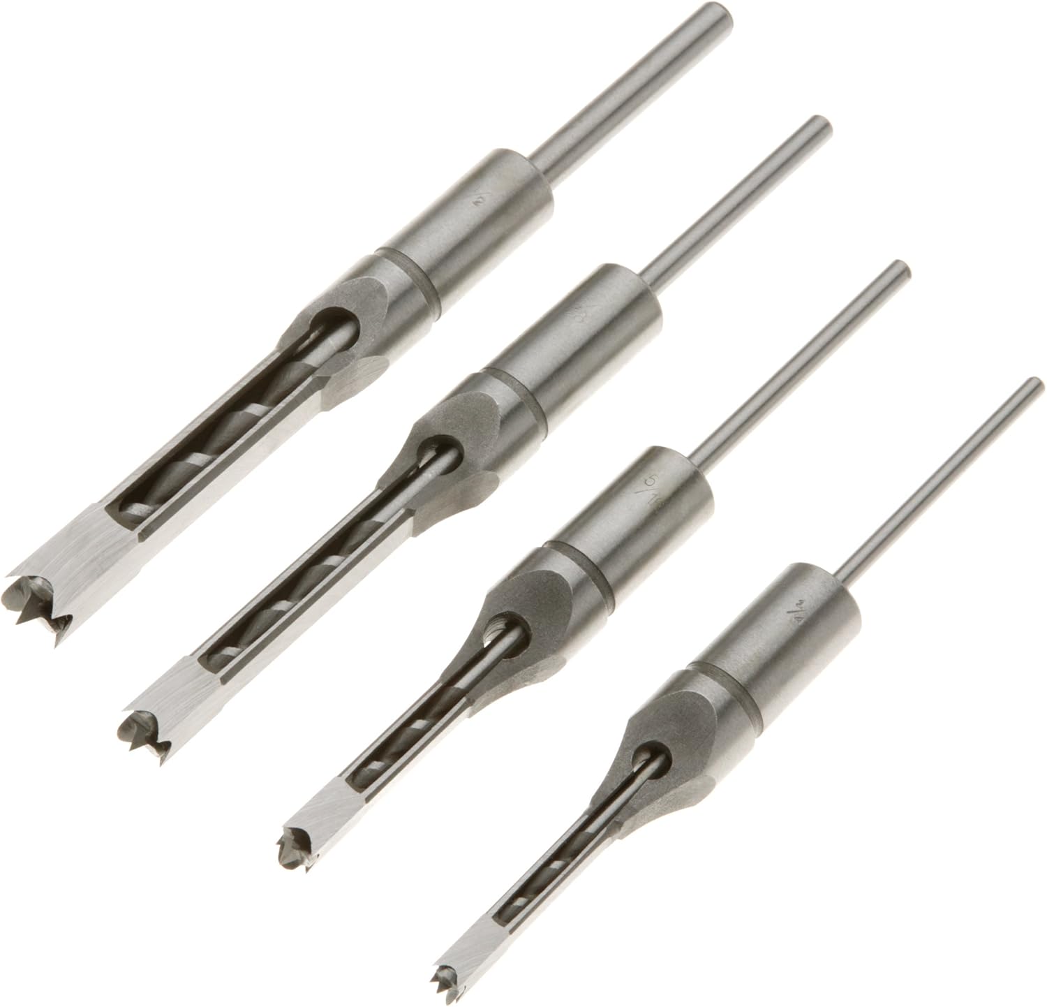 Woodstock D2845 1/4-to-1/2-Inch Mortising Chisel Set, 4-Piece