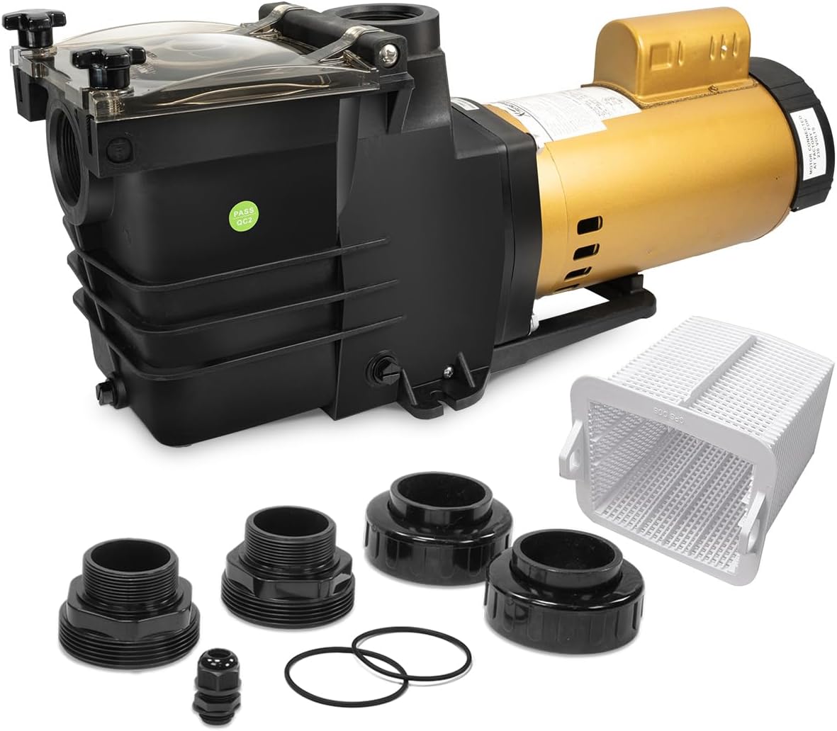 XtremepowerUS 1.5HP Swimming Pool Pump High-Flow Spa Above In-Ground 2
