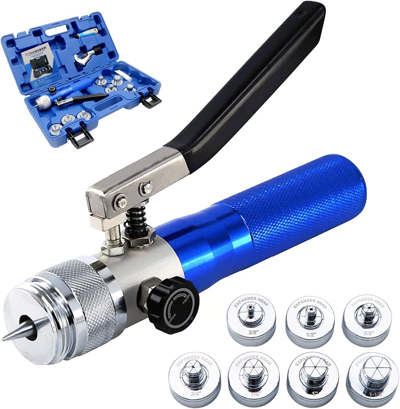 Copper Tube Expander Hydraulic Tube Swaging & Expanding Tool Kit Range 3/8