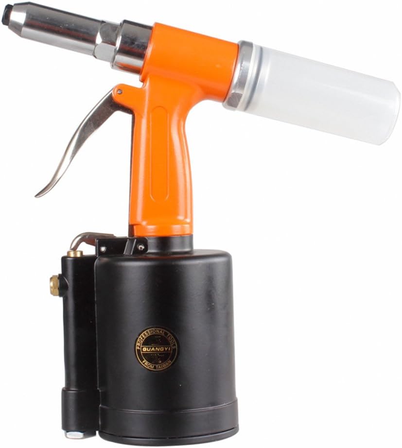 Air Rivet Gun 1/4 Inch Rivet Gun Heavy Duty Pneumatic Hydraulic Rivet Tool (1/4'')