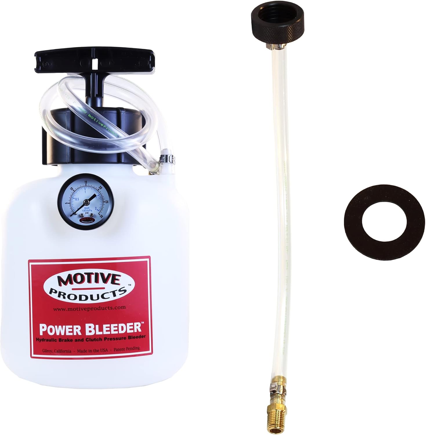 Motive Products 0104 Air-Cooled VW Power Bleeder 2-Quart Tank with Hose and Adapter, Compatible with Volkswagen Vehicles