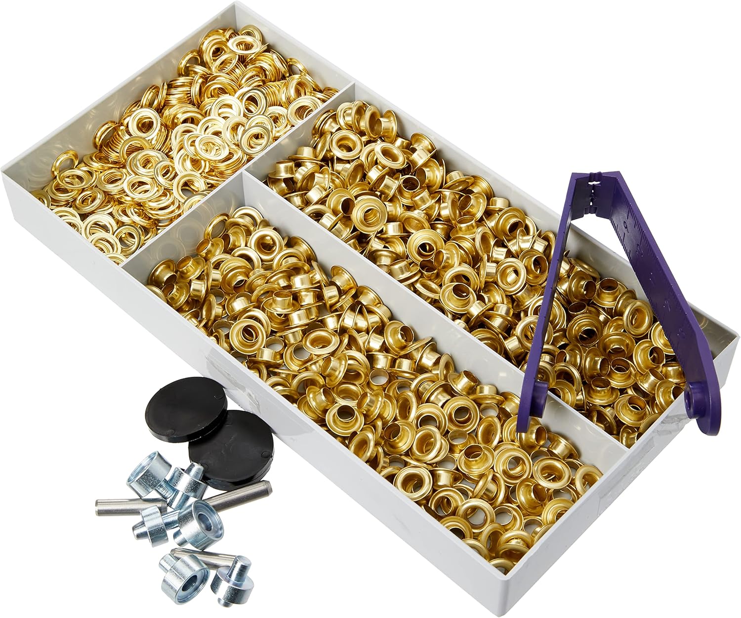 Prym 542424-1 Eyelets and Washers, 11mm, Silver