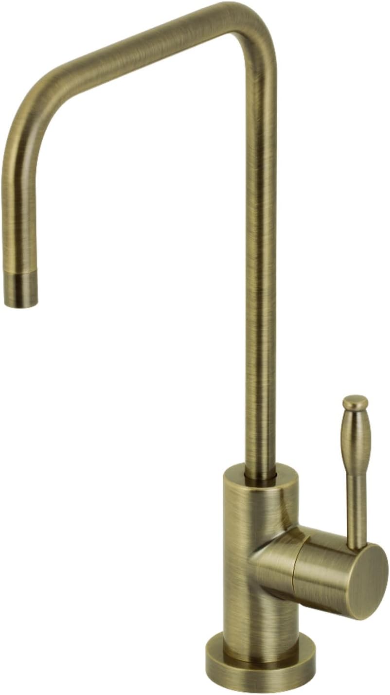 Kingston Brass KS6191NKL Nustudio Single-Handle Cold Water Filtration Faucet, Polished Chrome, 5-7/8