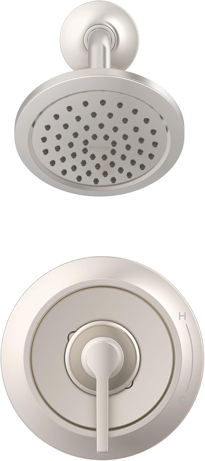 Northerly Single Handle Shower Only Trim Kit with Treysta Cartridge, Brushed Nickel