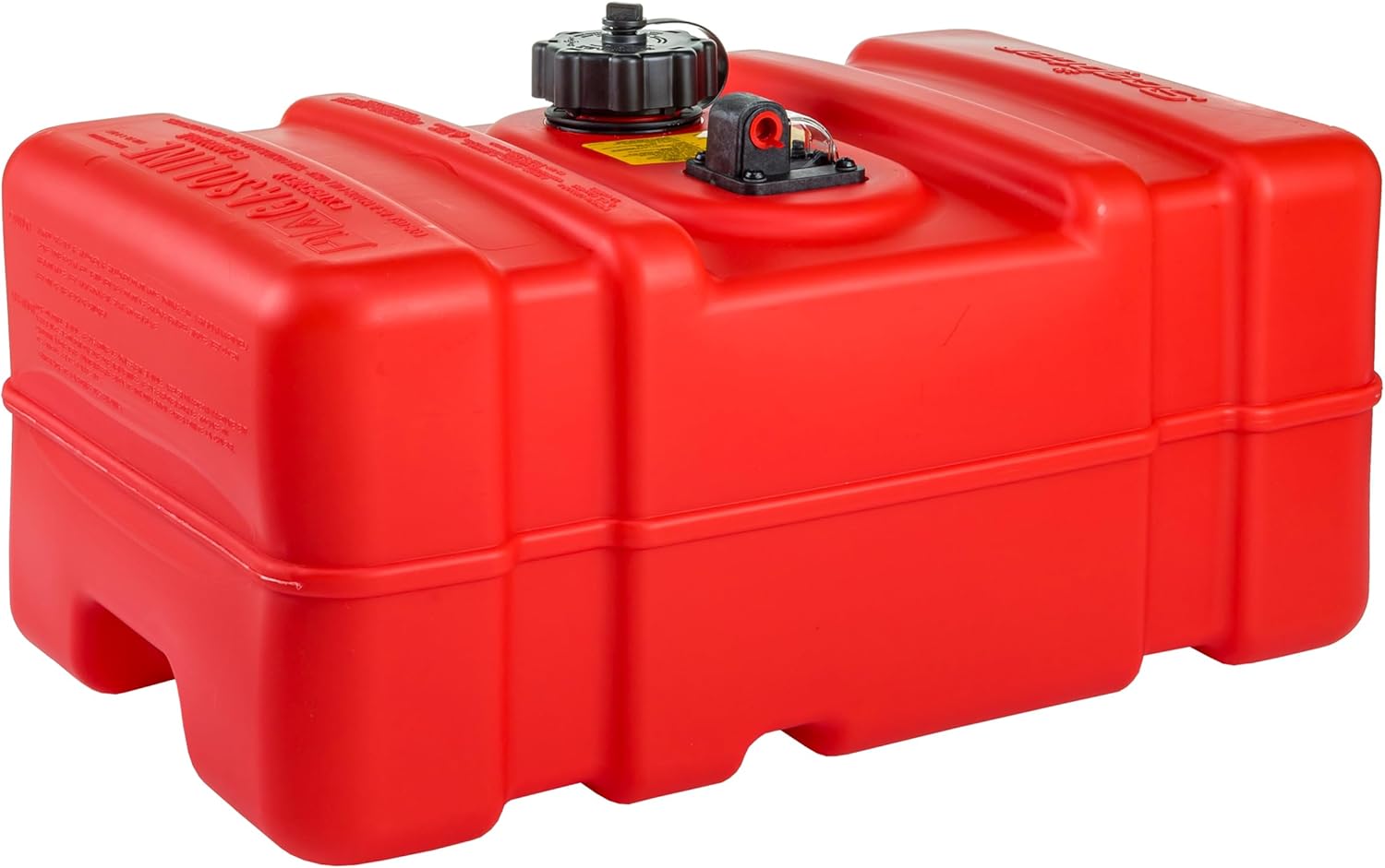 Scepter 9 Gallon Portable Marine Gas Can, Boat Fuel Tank, 2-Way Vented Cap, Built-In Fuel Gauge and Pick-Up, Handles, EPA & CARB Compliant, Rectangular, 22.9