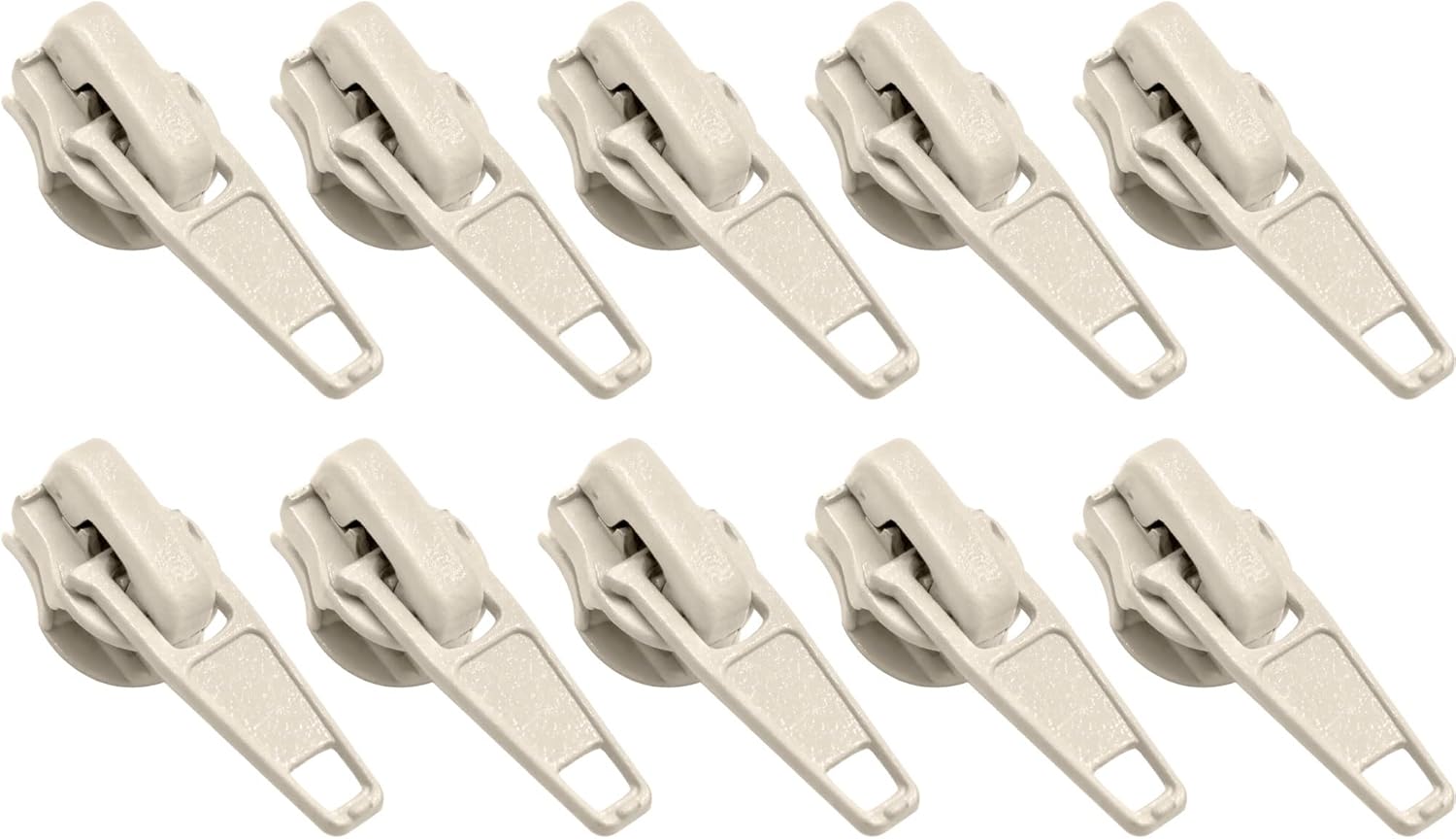 1000pcs #5 Bulk Metal Zipper Slider Pulls for Coil Teeth - Silver