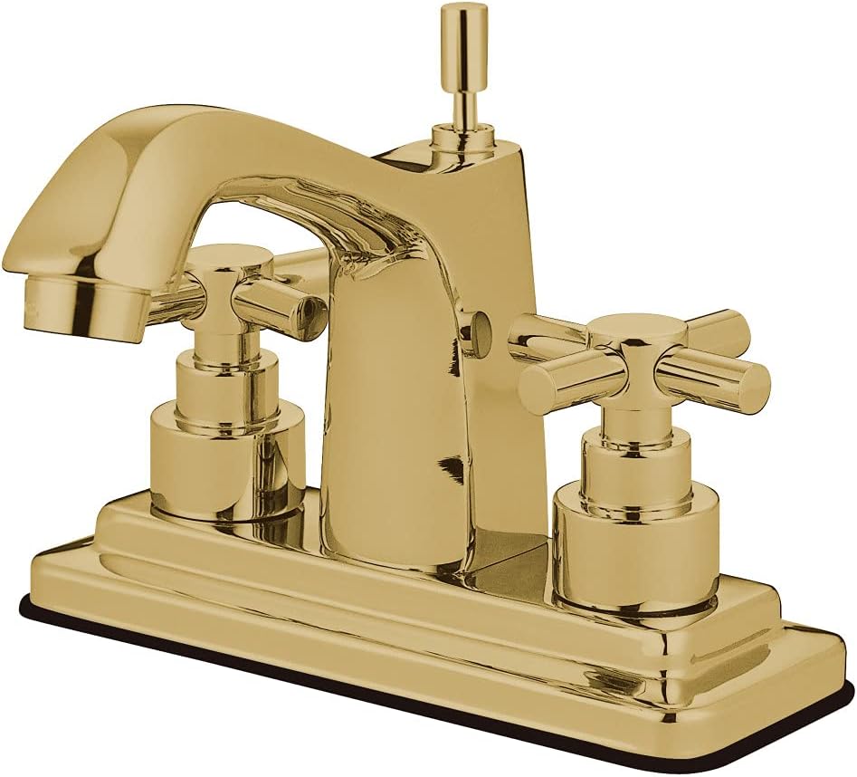 Kingston Brass KS8641EX 4 in. Centerset Bathroom Faucet, Polished Chrome