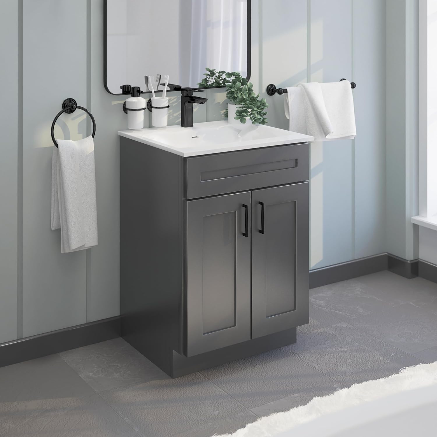 Sink Base Bathroom Vanity Ready-to-Assemble Bathroom Cabinet 24