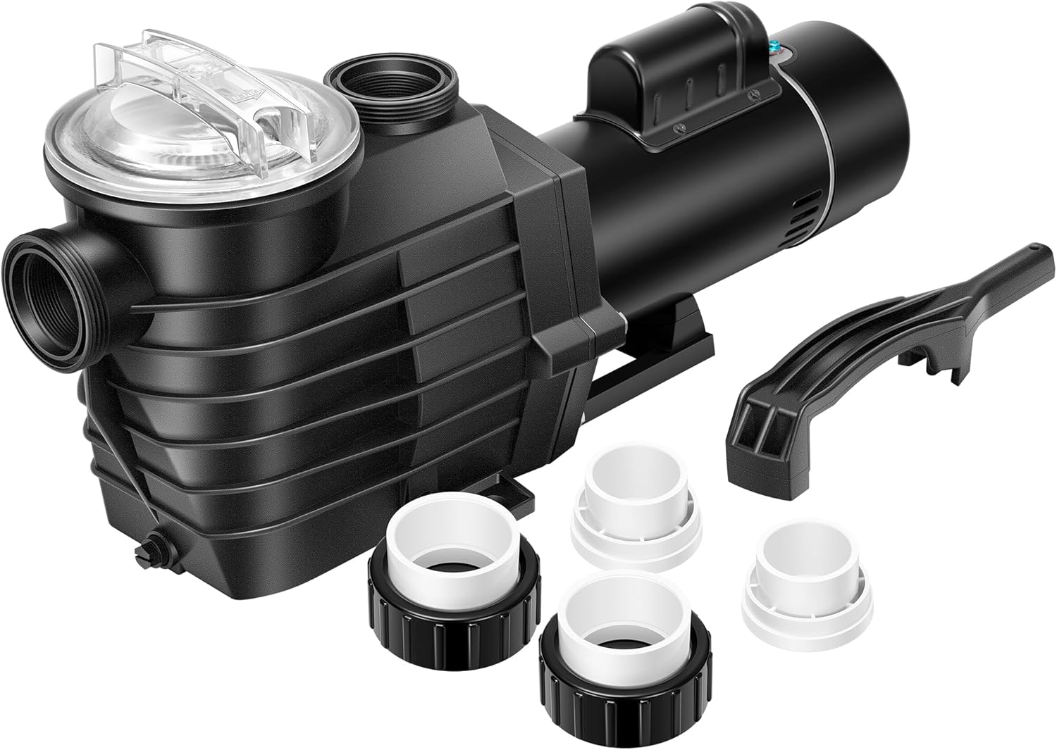VIVOHOME 2.5HP Dual Voltage Pool Pump, High Lift 78FT Self-Priming, DOE Energy Saving, 1.5