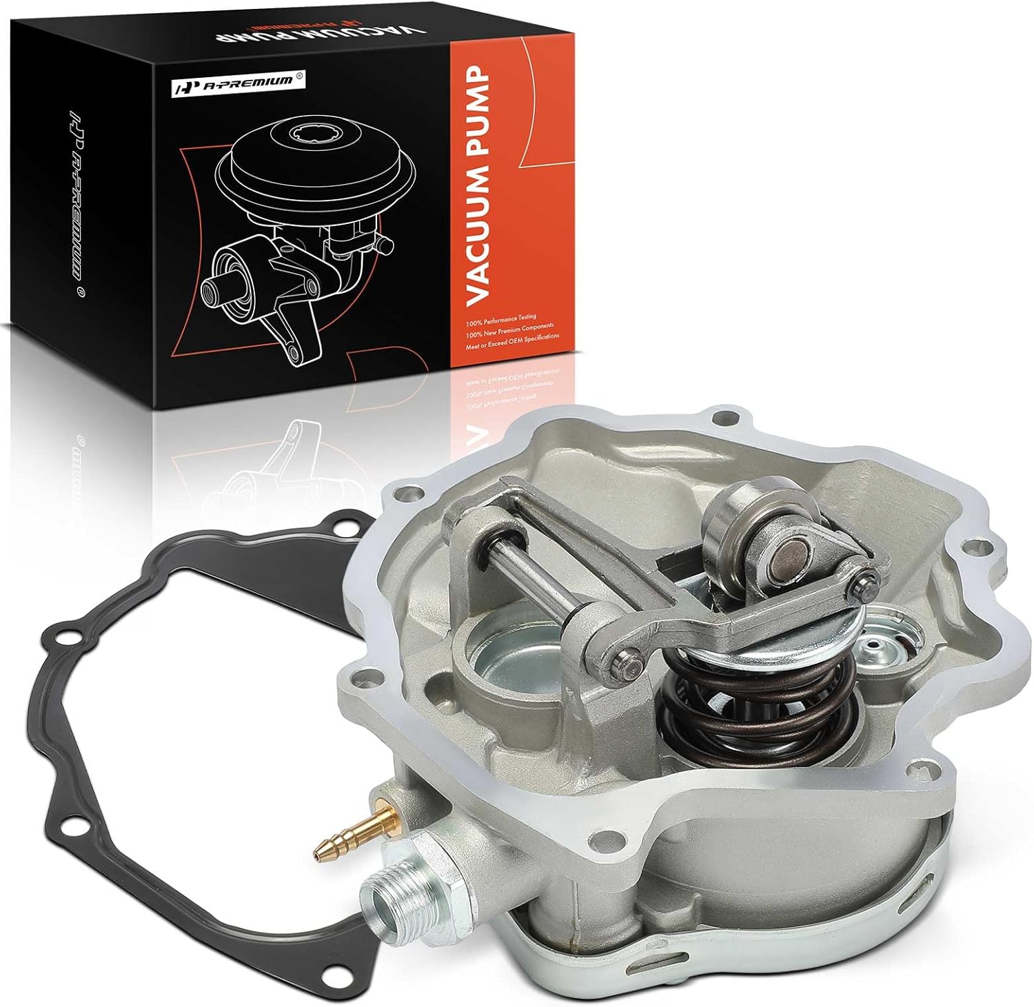A-Premium Vacuum Pump Compatible with Select Mercedes-Benz Models - E300 1995-1997, S350 1994-1995, 300D 1990-1993, 300SD 1992-1993, 350SD 1991, 350SDL 1990-1991