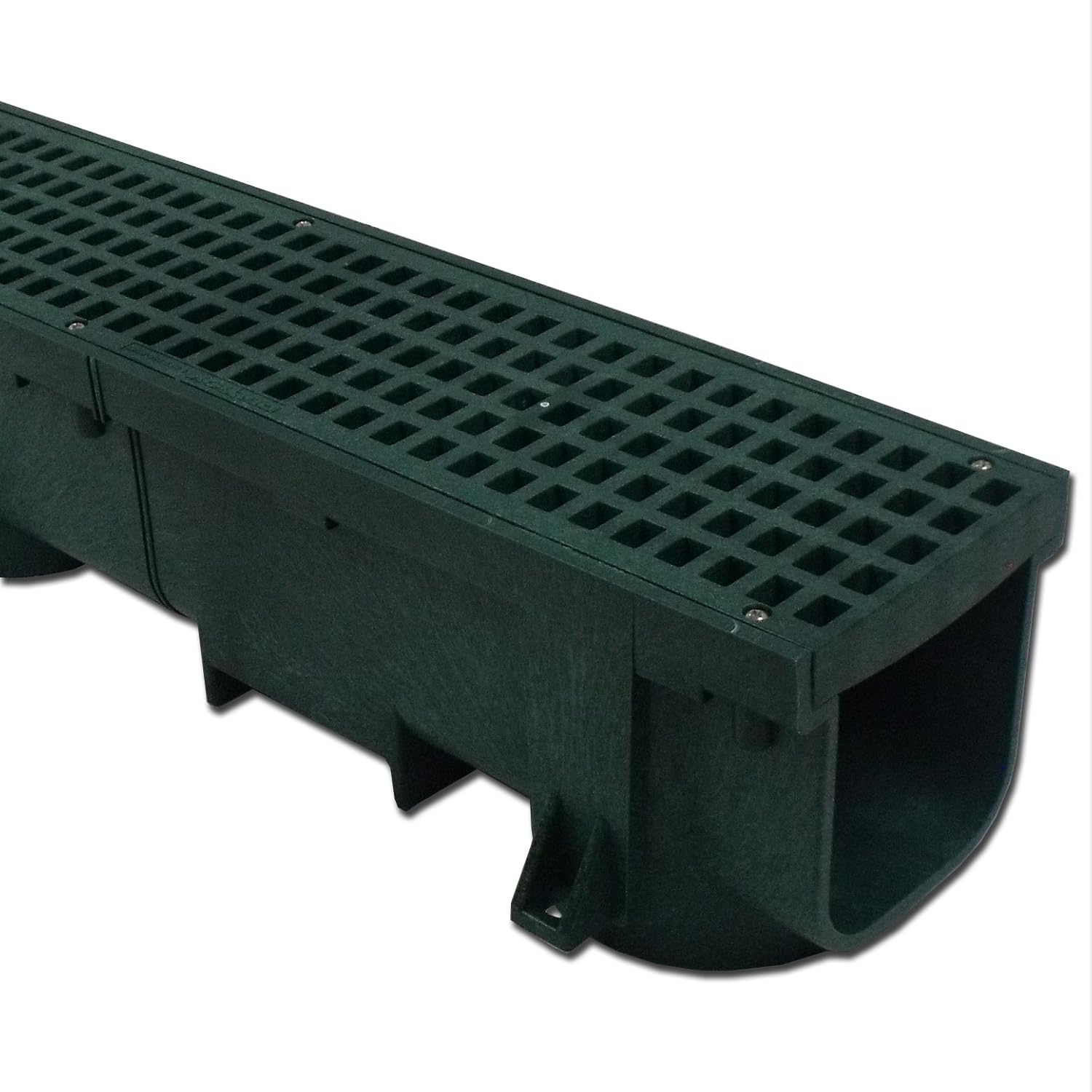Polylok Heavy Duty 4ft Trench Drain & Grate - Green