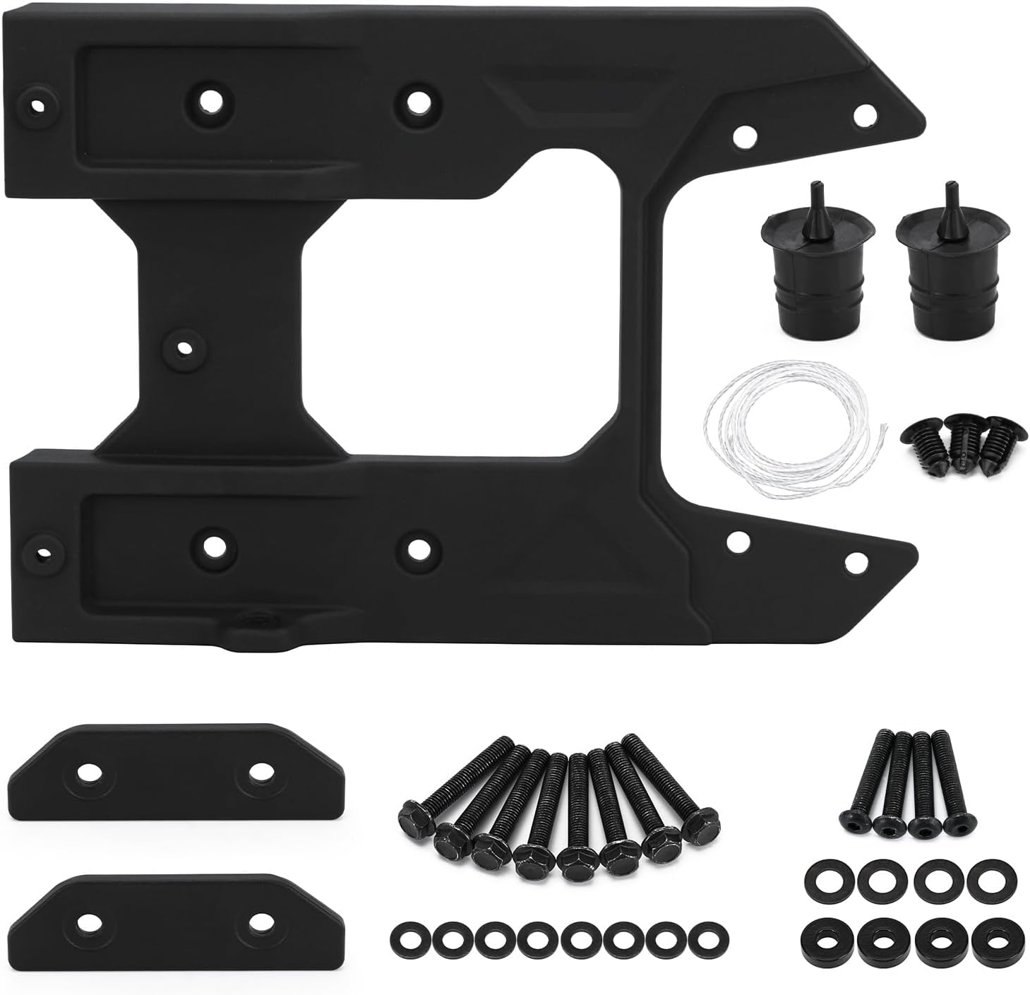 Oversized Spare Tire Tailgate Reinforcement Kit for 18-23 Jeep Wrangler JL 82215356AB 82215356AC Carrier Tire Mounting Bracket Hinge Kit/Enhance Spare Tire Mounting Bracket