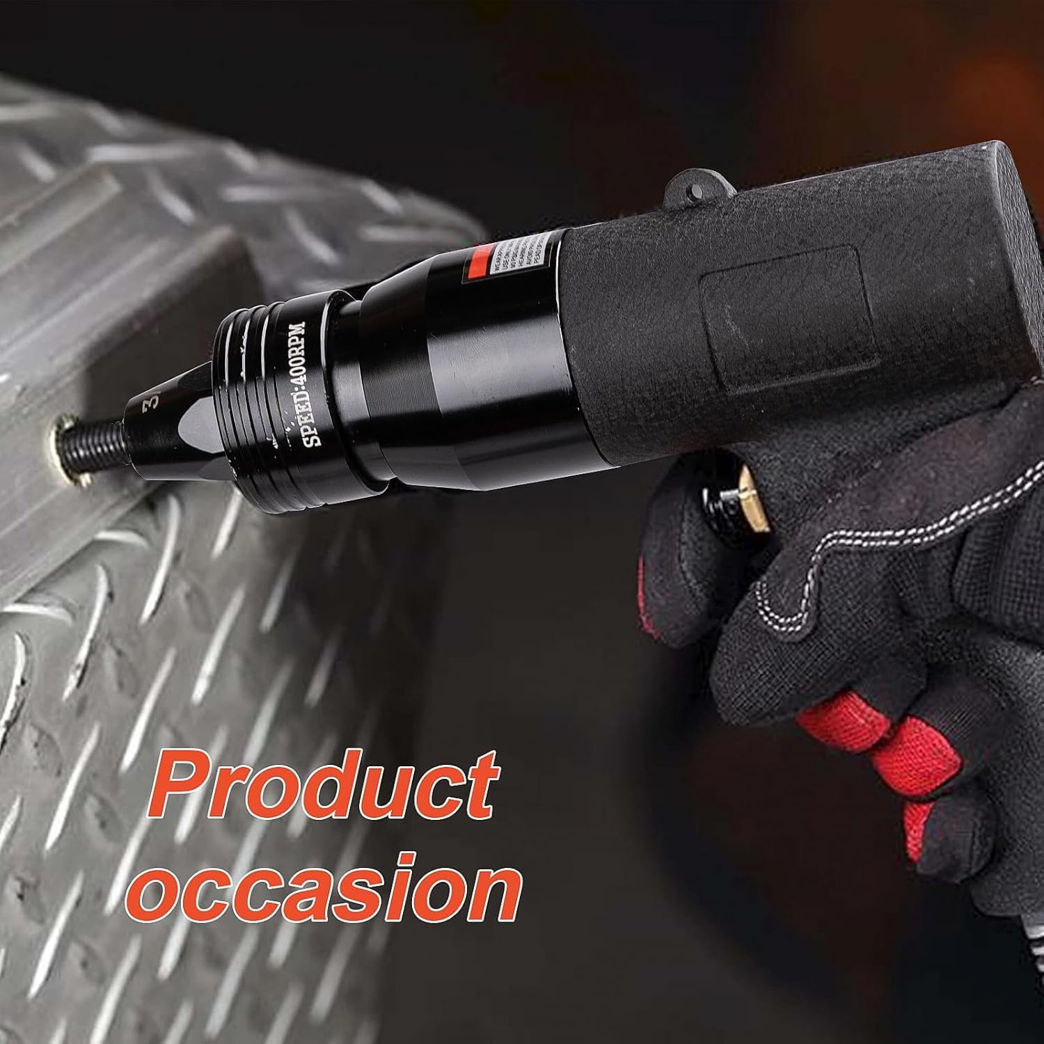 Pneumatic Rivet Nut Gun Tool, 1/4, 5/16, 3/8 inch Heavy Duty Adjustable Speed Air Rivet Gun with Mandrels Riveting Gun Kit Riveter Set Pull Rivnut Gun (804 Model)